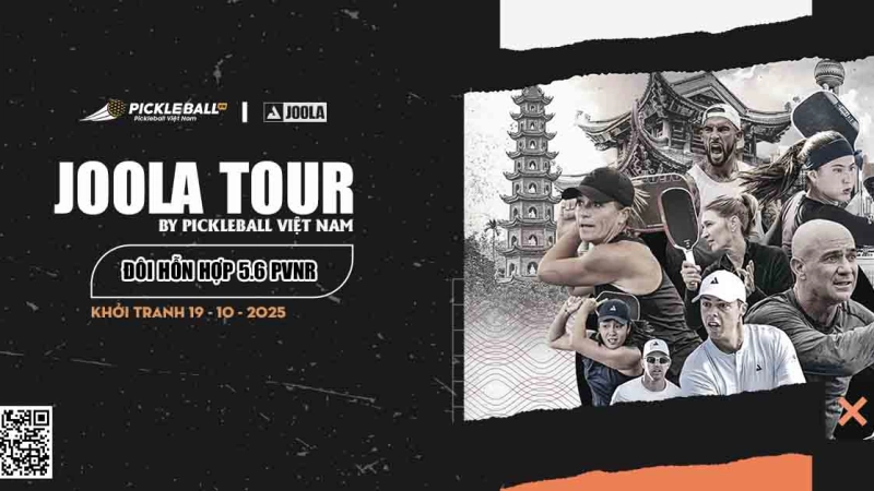 GIẢI JOOLA TOUR BY PICKLEBALL VIỆT NAM II - ĐÔI HỖN HỢP 5.6 PVNR