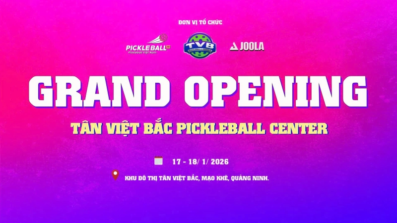 GIẢI PICKLEBALL TÂN VIỆT BẮC MASTERS CUP 2026 - HỖN HỢP 8.3 PVNR