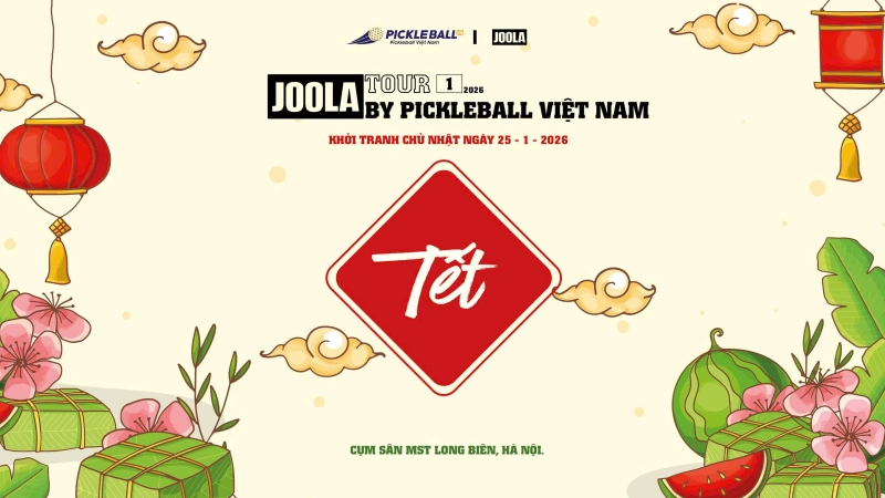 JOOLA TOUR BY PICKLEBALL T1: TẾT - Hỗn Hợp 6.5 PVNR