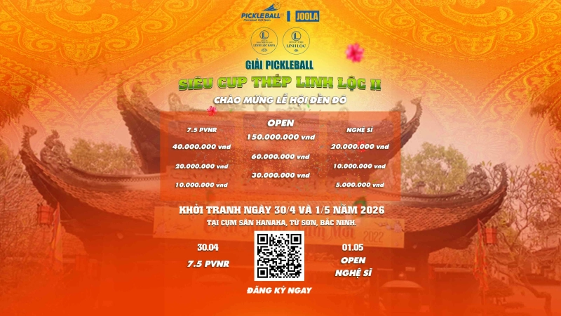 GIẢI PICKLEBALL SIÊU CUP LINH LỘC II